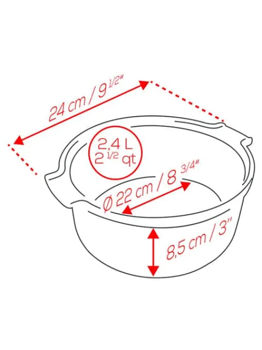 Clearance Appolia Appolia soufflé baking dish For The Foodie | Speciality Bakeware