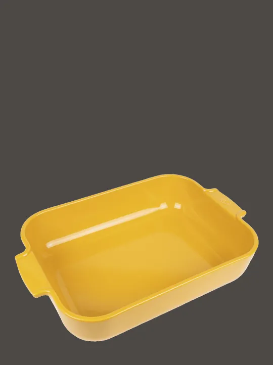 Shop Appolia Ceramic rectangular baker saffron, 36 cm – 14.25in For The Dessert Maker