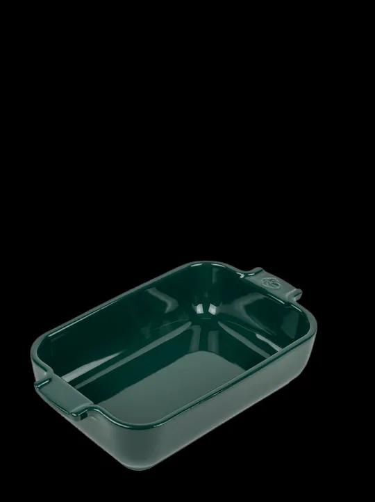 Outlet Appolia Individual ceramic rectangular baking dish in forest green, 22cm Speciality Bakeware | Individual Dishes