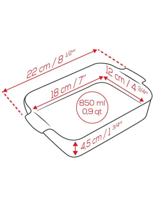 Outlet Appolia Individual ceramic rectangular baking dish in forest green, 22cm Speciality Bakeware | Individual Dishes