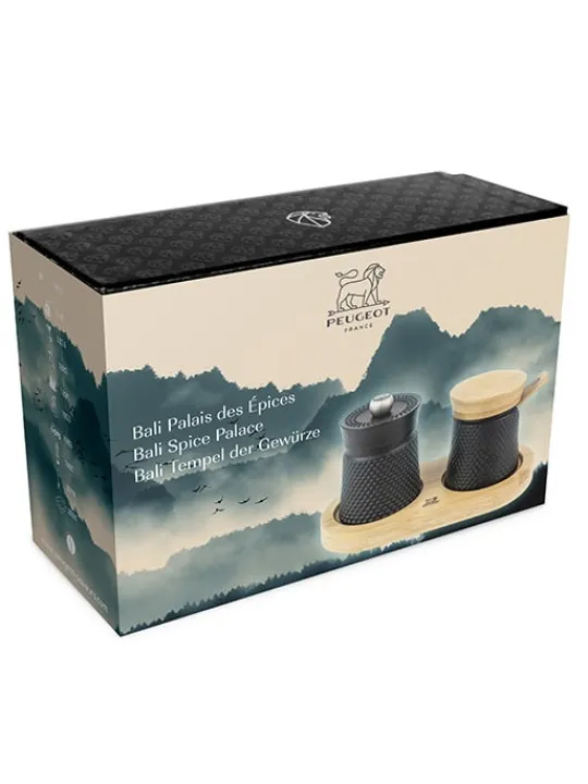 Sale Bali spice palace Bali cast-iron pepper mill and its salt cellar as a gift box For The Foodie | Salt