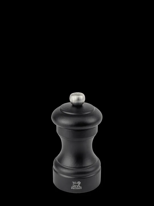 Shop Bistro Manual wooden pepper mill in matt black, 10cm Pepper | Pepper Mills