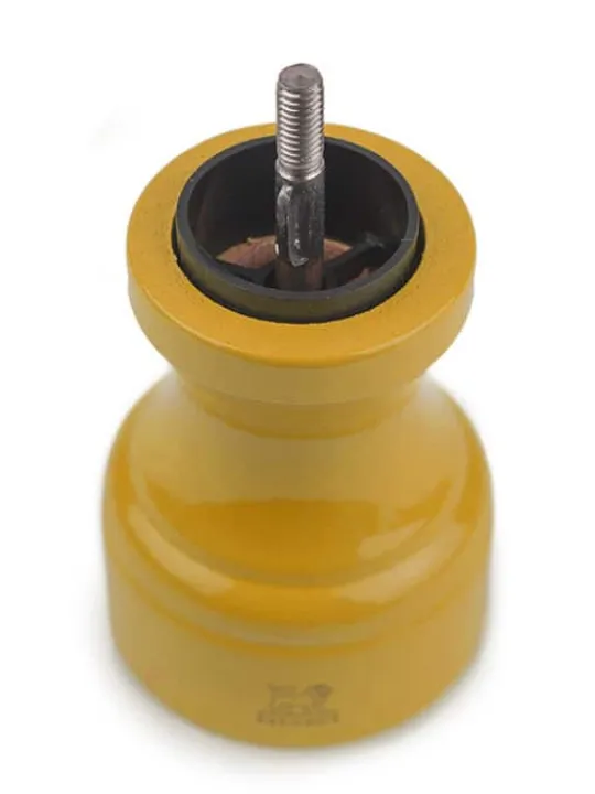 New Bistro Manual wooden pepper mill in saffron gloss, 10cm For Under £50 | Pepper