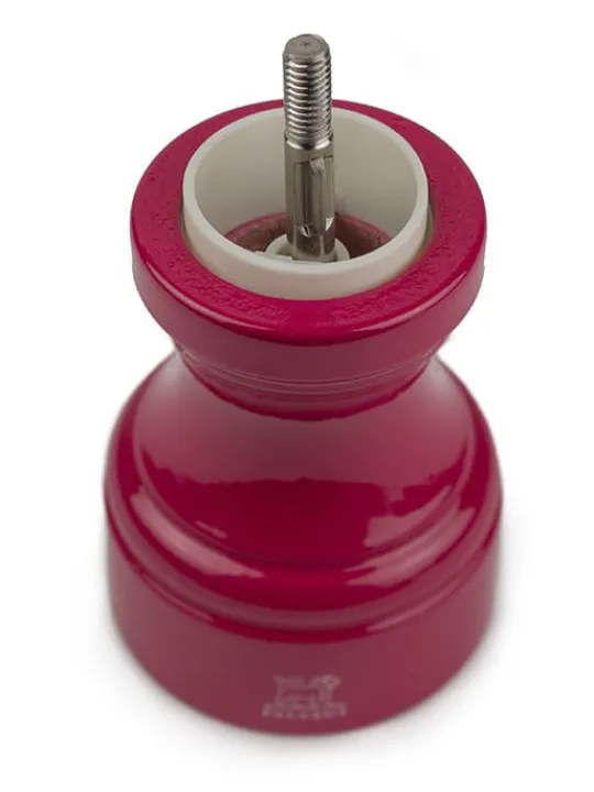 bistro_manual_wooden_salt_mill_in_candy_pink_gloss_cm_3.webp Shop Bistro Manual wooden salt mill in candy pink gloss, 10cm For The Foodie | Salt