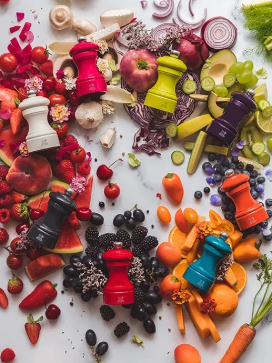 bistro_manual_wooden_salt_mill_in_candy_pink_gloss_cm_8.webp Shop Bistro Manual wooden salt mill in candy pink gloss, 10cm For The Foodie | Salt