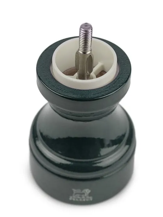 bistro_manual_wooden_salt_mill_in_forest_green_gloss_cm_4.webp Outlet Bistro Manual wooden salt mill in forest green gloss, 10cm Salt | Salt Mills