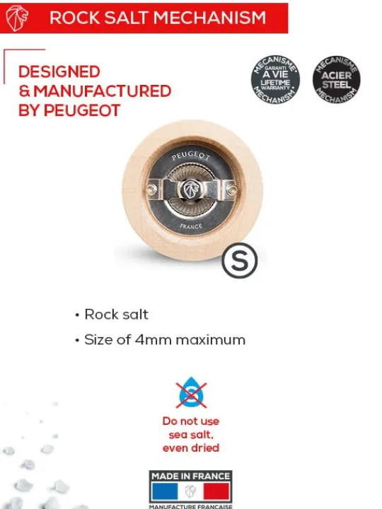 boreal_manual_beech_wood_salt_mill_in_pebble_grey_cm_4.webp Shop Boreal Manual beech wood salt mill in pebble grey, 21cm Salt | Salt Mills