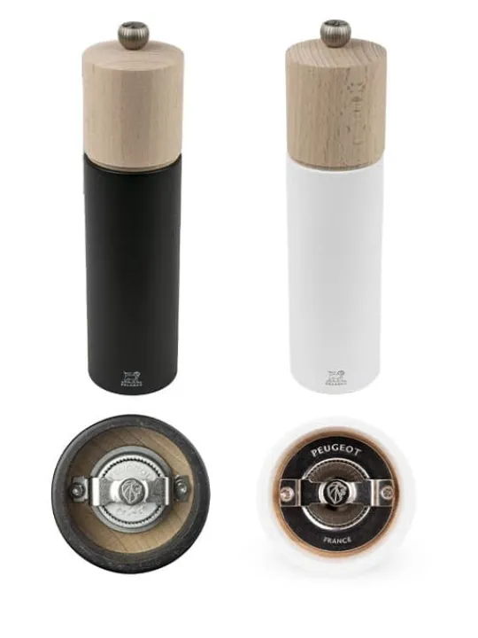 Discount Duo boreal Duo of 21 cm manual salt and pepper mills with a silicone funnel as a gift box Pepper | Pepper Mills