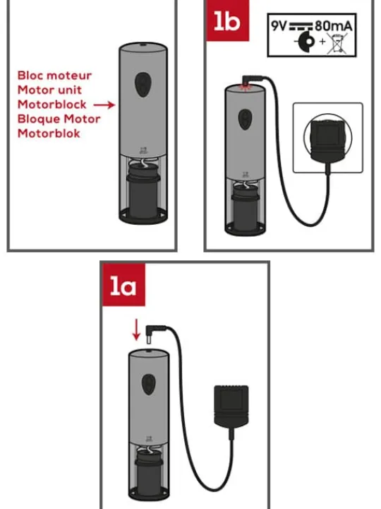 Clearance Elis Stainless steel rechargeable electric corkscrew with battery 20 cm - 8in. Corkscrews