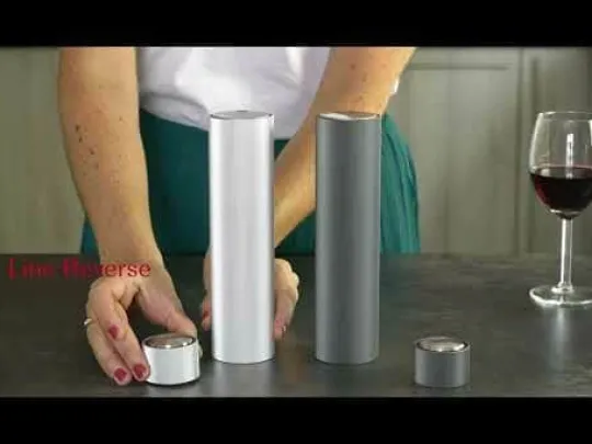 line_reverse_rechargeable_electric_carbon_grey_corkscrew_cm_4.webp Best Sale Line reverse Rechargeable electric grey corkscrew, 21cm For The Bar Tender | For The Host With The Most