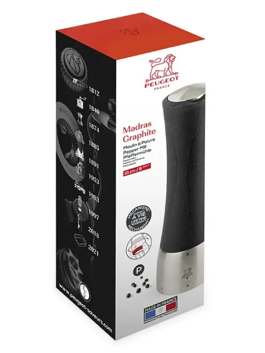 madras_uselect_manual_wooden_amp_stainless_steel_pepper_mill_in_graphite__cm__in_7.webp Store Madras U'select manual wooden & stainless steel pepper mill in , 21 cm - 8in. Pepper | Pepper Mills