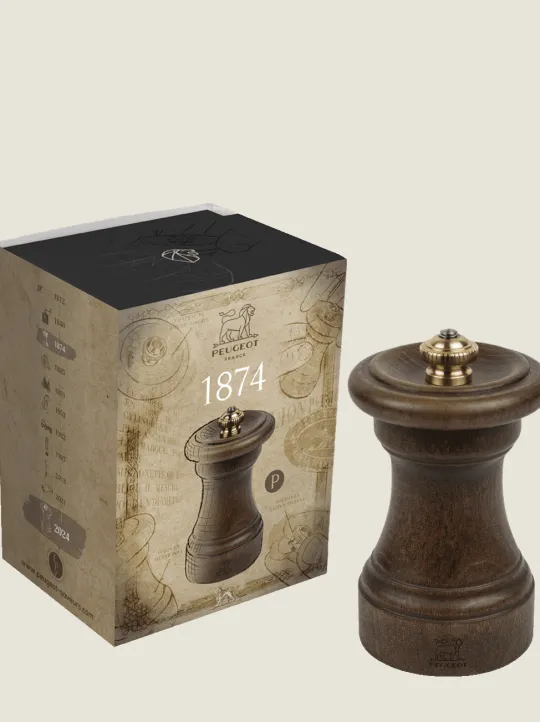 Best 1874 Manual wooden pepper mill, patinated, 10 cm - 4in Pepper | Pepper Mills