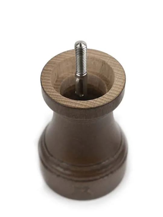 New 1874 Manual wooden salt mill, patinated, 10 cm - 4in Salt | Salt Mills