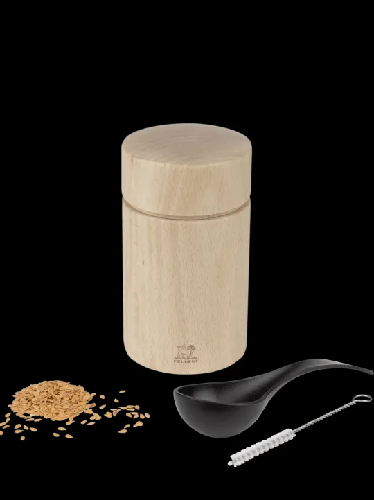 Best Naka wooden flaxseed mill, 11cm Speciality Spice Mills