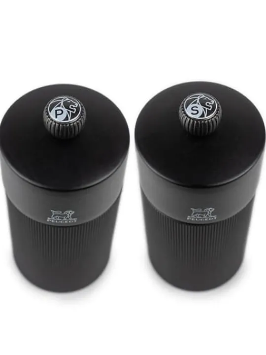 night_chic_gift_set_line_manual_pepper_and_salt_mills_matte_black_with_stainless_steel_funnel__cm_2.webp Cheap Night chic Gift set – line manual pepper and salt mills, matte black with stainless steel funnel, 12 cm Salt | Salt & Pepper Mill Sets