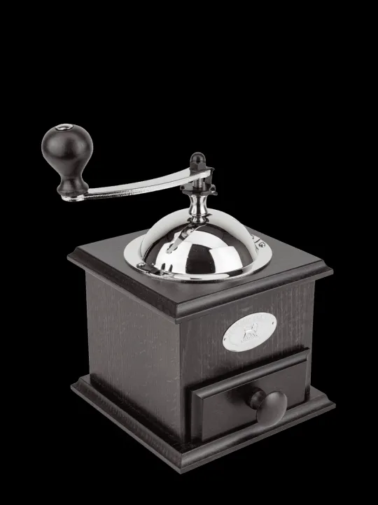 Flash Sale Nostalgie Manual coffee mill in walnut-stained beechwood, 21cm Manual Coffee Mills