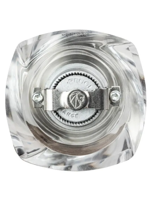 Sale Oléron Manual chilli grinder in matt wood and acrylic, 14cm Speciality Spice Mills