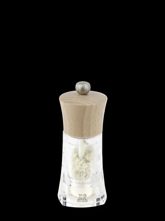 Best Sale Oléron Manual wooden & acrylic wet salt mill, 14cm Speciality Spice Mills | Salt