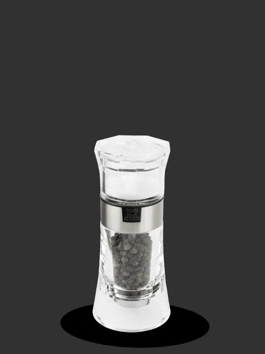 Shop Oslo Manual combi salt shaker and pepper mill in acrylic 13 cm - 5in. Salt | Salt & Pepper Mill Sets