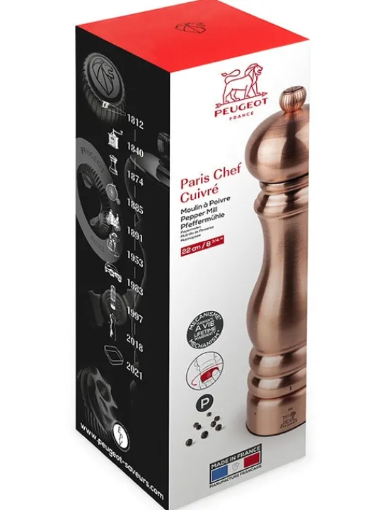Flash Sale Paris chef U'select manual pepper mill in -plated stainless steel, 22cm For The Foodie | Pepper