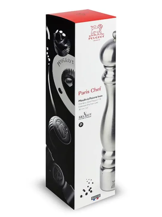 Cheap Paris chef U’select manual pepper mill in stainless steel, 30cm Pepper | Pepper Mills