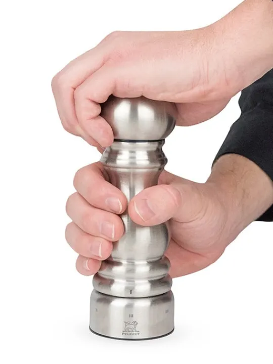 New Paris chef U’select manual salt mill in stainless steel, 18cm Salt | Salt Mills
