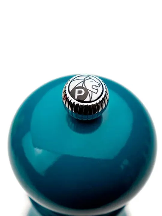 Clearance Paris Manual wooden pepper mill in pacific blue gloss, 18cm Pepper | Pepper Mills