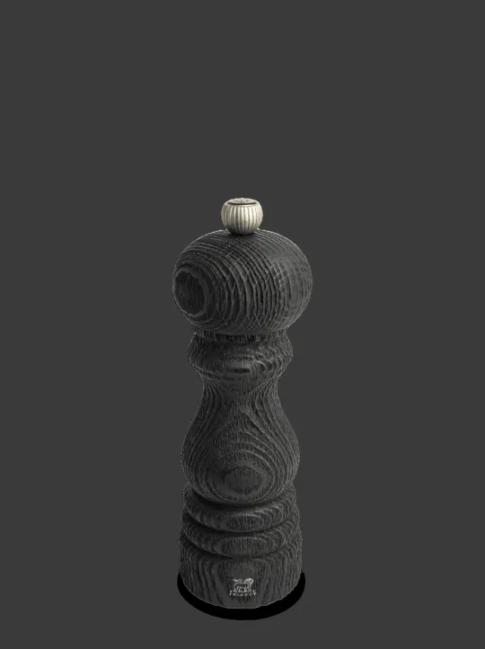 Discount Paris nature black Manual upcycled wooden pepper mill in black, 18cm Pepper | Pepper Mills