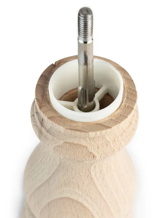 Hot Paris Wooden manual salt mill with alpine salt, 12cm Salt | Salt Mills