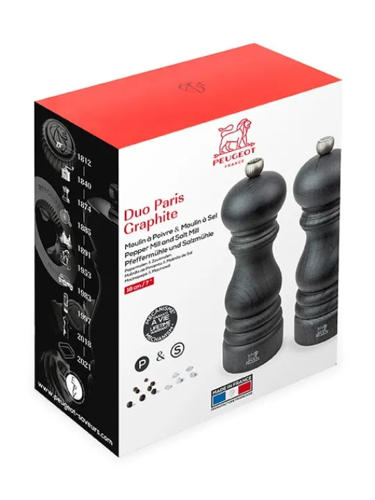 Cheap Paris Set of manual beech wood salt and pepper mills in , 18cm Salt | Salt & Pepper Mill Sets