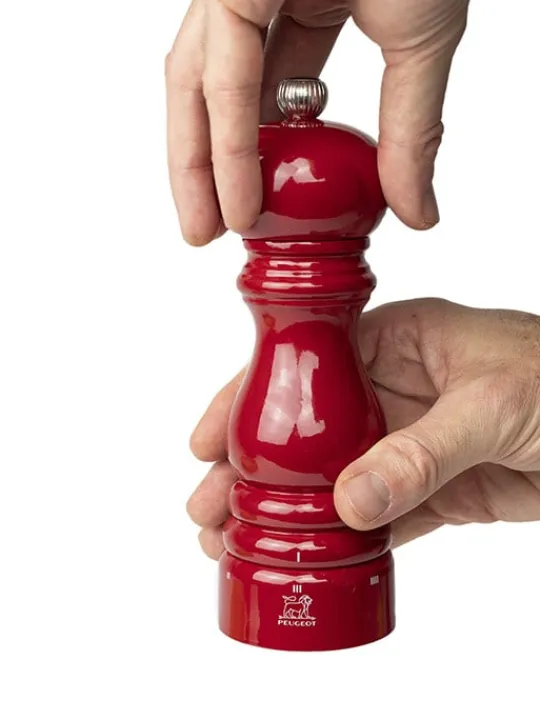 Online Paris u'select Manual wooden pepper mill in passion red gloss, u'select, 18cm - 7in For The Foodie | Pepper
