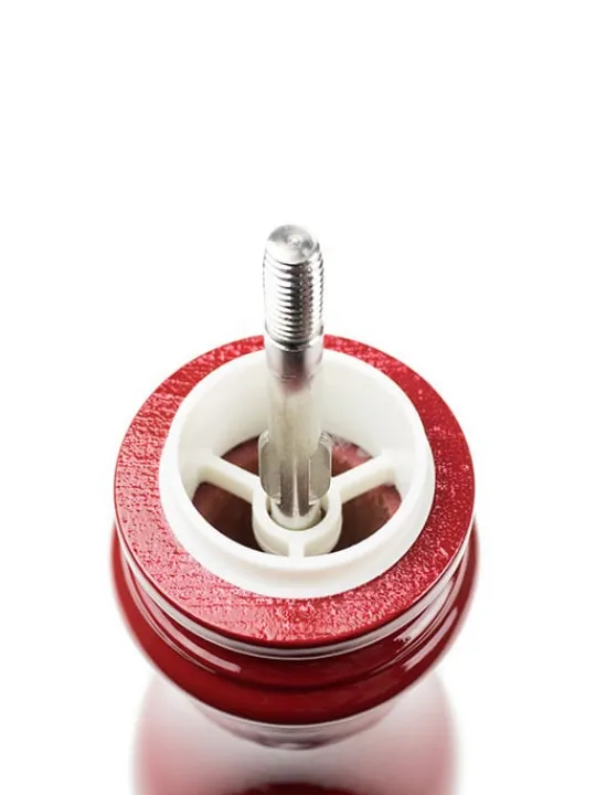 Shop Paris u'select Manual wooden salt mill in passion red gloss, u'select, 18cm - 7in For The Foodie | Salt