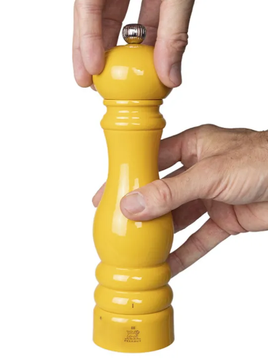 paris_uselect_uselect__manual_wooden_pepper_mill_in_saffran_yellow_gloss_cm_6.webp Online Paris u'select U'select manual wooden pepper mill in saffran gloss, 22cm Pepper | Pepper Mills