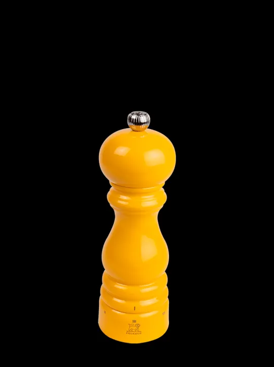 Sale Paris u'select U'select manual wooden pepper mill in saffron gloss, 18cm - 7in For The Foodie | Pepper