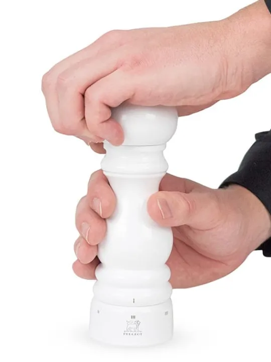 Sale Paris u'select U’select wooden manual salt mill with a white lacquer finish, 18cm Salt | Salt Mills