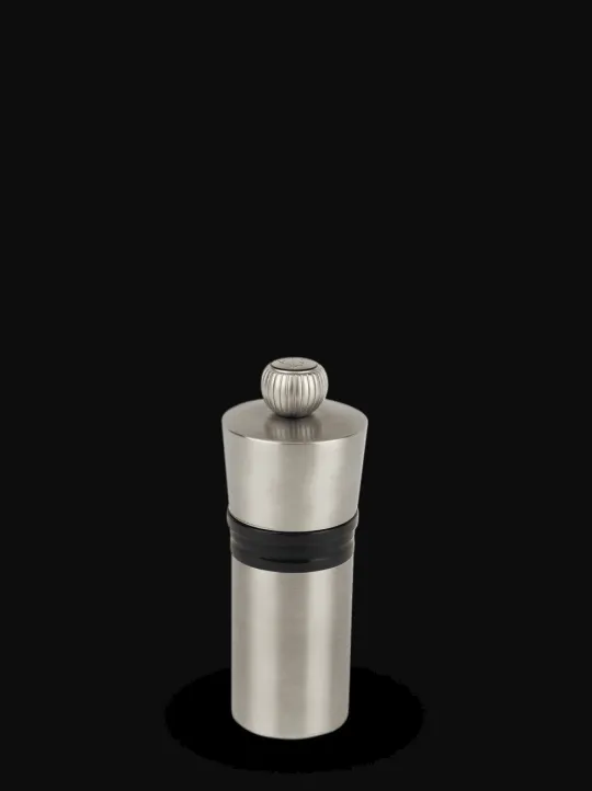 Fashion Pocket Compact pepper mill in stainless steel with a protective felt sleeve, 10 cm Pepper | Pepper Mills
