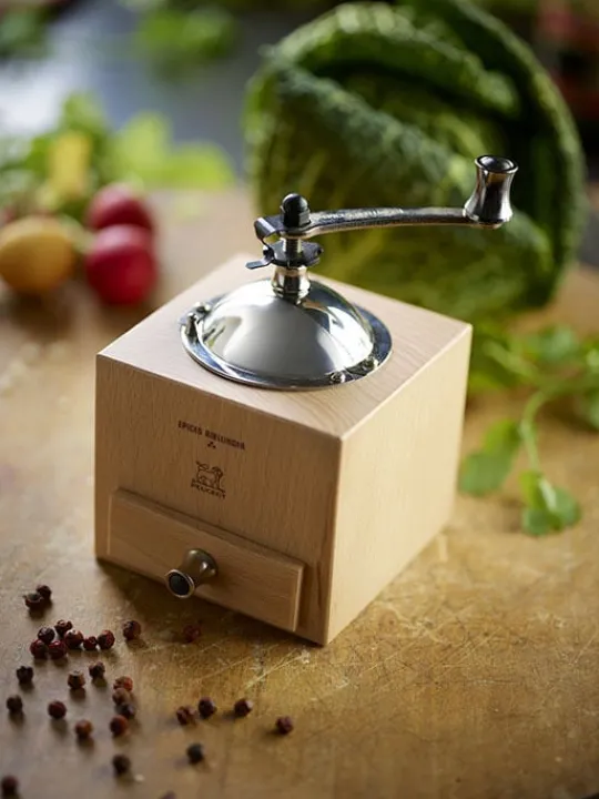 roellinger_natural_manual_wooden_pepper_mill_with_handle__cm_7.webp Fashion Roellinger manual wooden pepper mill with handle, 13 cm Pepper | Pepper Mills